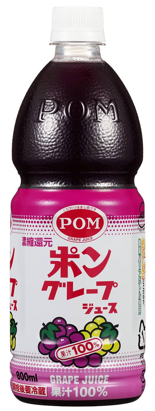 Amazon.co.jp: POM(ポン) えひめ飲料グレープジュース 800ml×6本